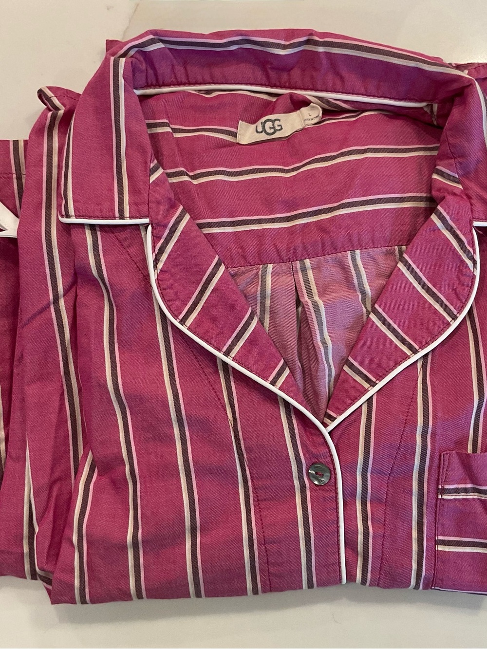 UGG Women’s Pink Striped Pajama Set